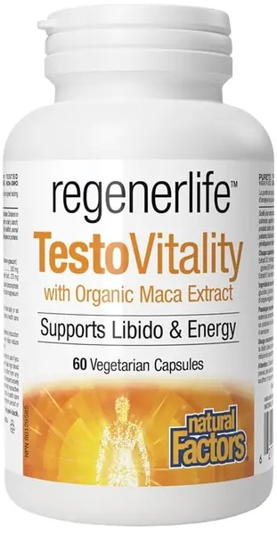 RegenerLife TestoVitality, 60 capsule, Natural Factors