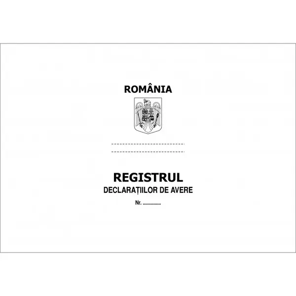 Registru declaratii avere, coperta imitatie piele Registru declaratii avere, coperta imitatie piele