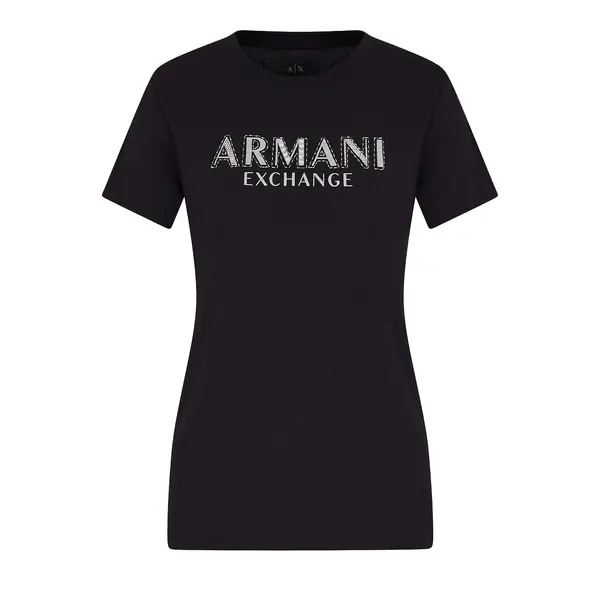 Regular fit t-shirt black Xs