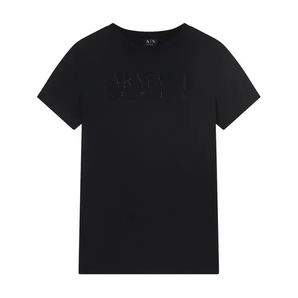 Regular fit t-shirt in cotton black S