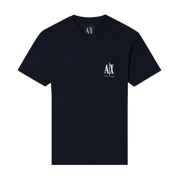 Regular fit t-shirt in cotton jersey navy L