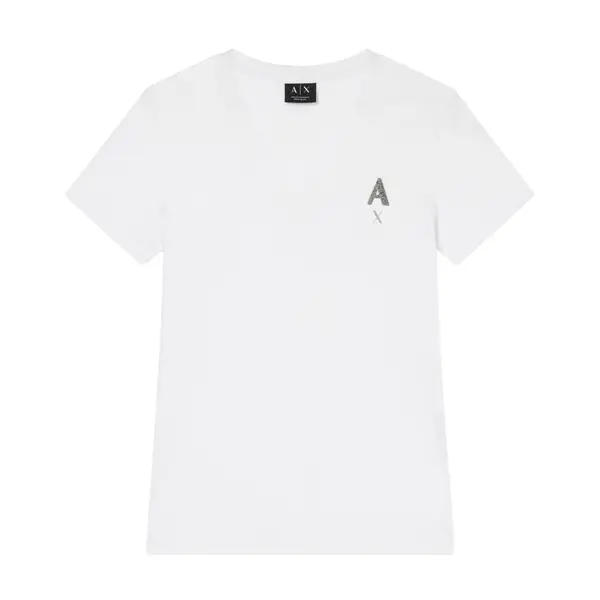 Regular fit t-shirt in cotton jersey white M