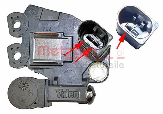 Regulator, alternator METZGER 2390079