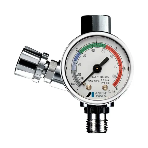 Regulator de presiune AFV-1 1/4", control 0-6 bari, rezistent pana la 12 bari, IWATA