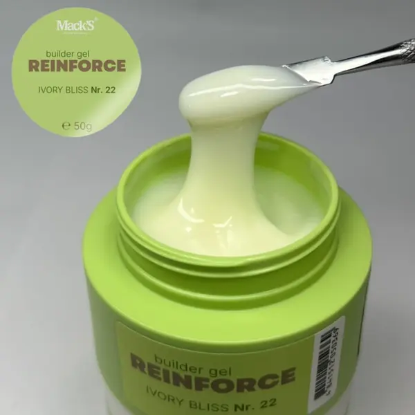 Reinforce Builder Gel Ivory Bliss 22/50g Macks - REBGCD-50
