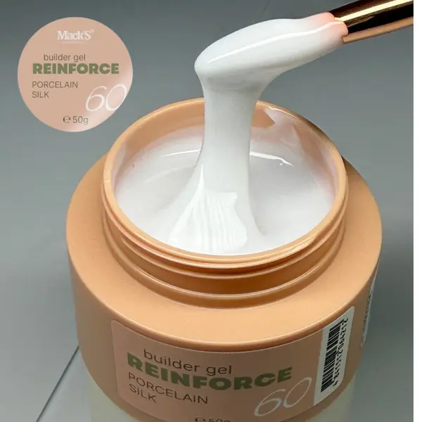 Reinforce Builder Gel Porcelain Silk 60/50g Macks - REBGSOR-50