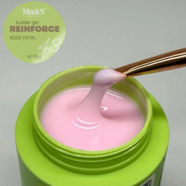 Reinforce Builder Gel Rose Petal 43/50g Macks - REBGAR-50