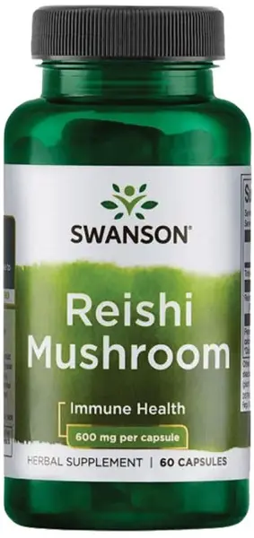 Reishi Mushroom, 600 mg, 60 capsule, Swanson