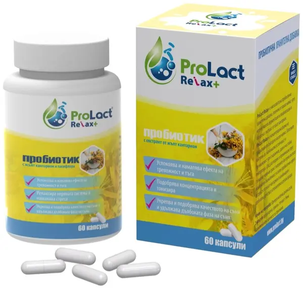 Relax+ Probiotic pentru relaxare, 60 capsule, ProLact