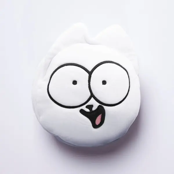 Relaxeazzz Plush Simon's Cat Round Travel Pillow & Eye Mask | Puckator