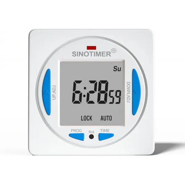 Releu digital cu temporizator 24h Sinotimer, 50/60Hz, cu tensiune personalizata 5/12/24VDC, TM628AKL