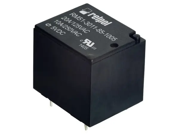 Releu: electromagnetic SPDT Ubobină: 5VDC 10A/250VAC 10A/30VDC