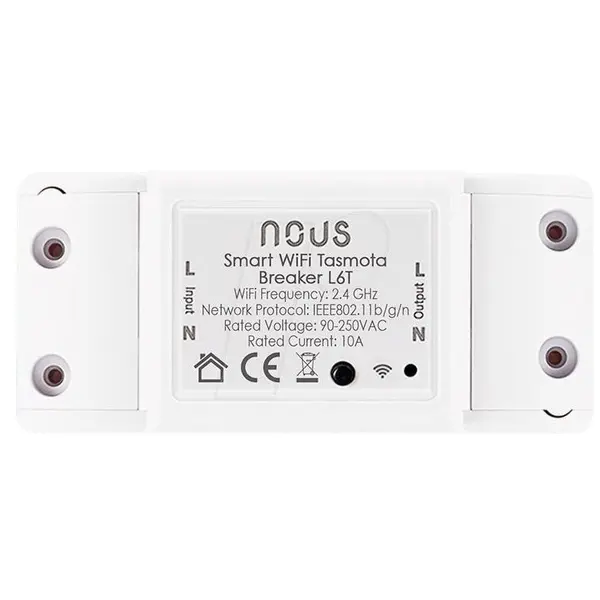 Releu inteligent Nous L6T, 1 canal, 10A, Tasmota 5905072800273