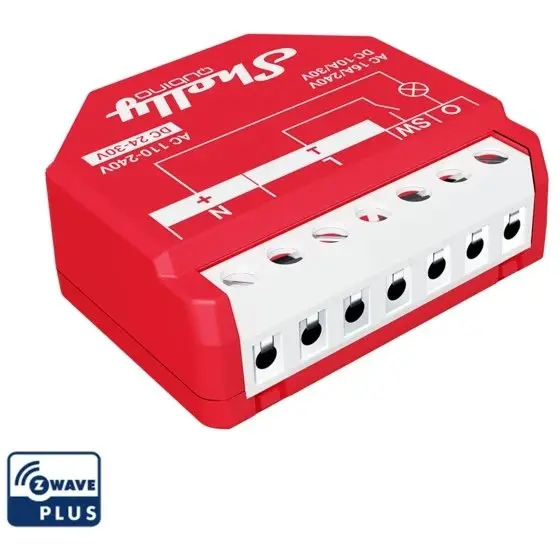 Releu inteligent Shelly Qubino Wave 1PM cu contor de putere, protocol Z-Wave 3800235269022