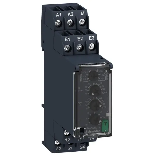 Releu protectie Zelio RM22 supratensiune/subtensiune 15 la 500V - 2OF - 24 la 240Vca/cc Schneider RM22UA33MR