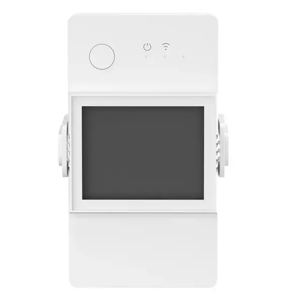 Releu Smart cu contor de putere, 20A, Wi-Fi, afisaj LCD, control prin aplicatia mobila, Sonoff, POWR320D