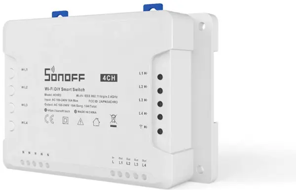 releu smart wireless sonoff 4chr3, 4 canale, alexa google home