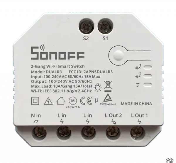 releu smart wireless sonoff dual r3