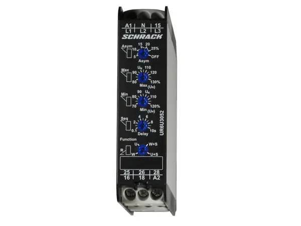 Releu supraveghere, tensiune trifazata, 24-240VAC/DC, 2CC, 5A, Schrack UR6U3052