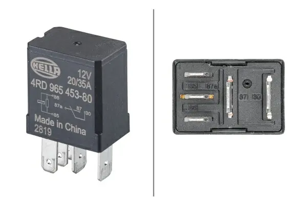 Releu, temporizare stergator parbriz HELLA 4RD 965 453-801