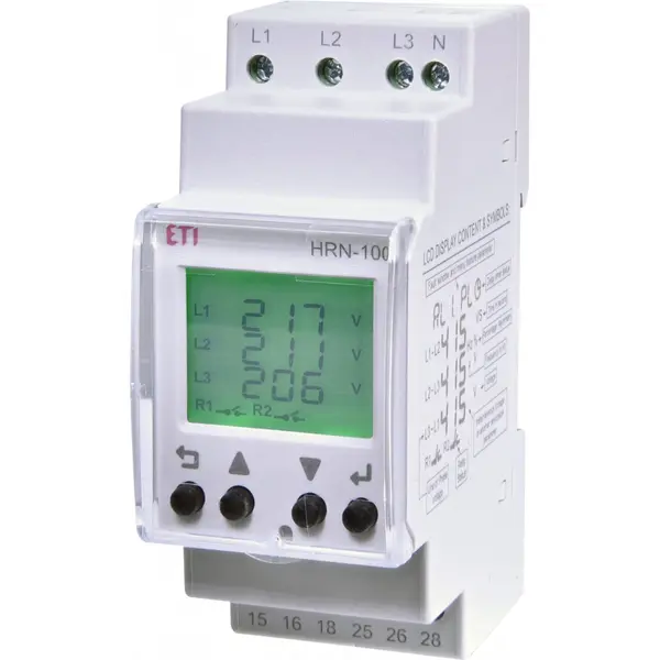 Releu trifazic monitorizare faze HRN-100 Eti 002470303