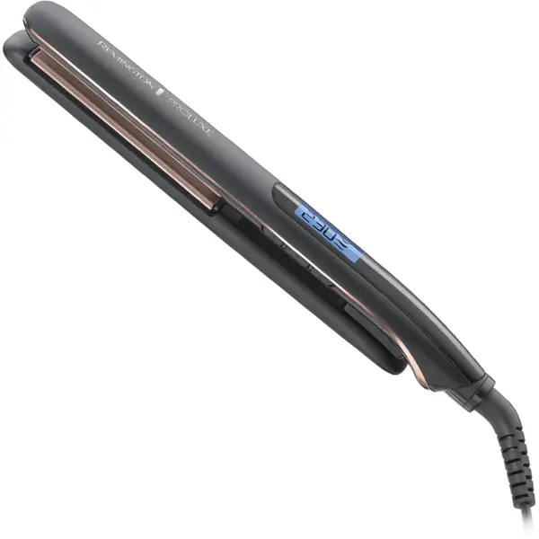 REMINGTON Placa de par Remington S9100B Proluxe Midnight Edition, 230 grade, Afisaj digital, Oprire automata, Setare Pro+, Negru
