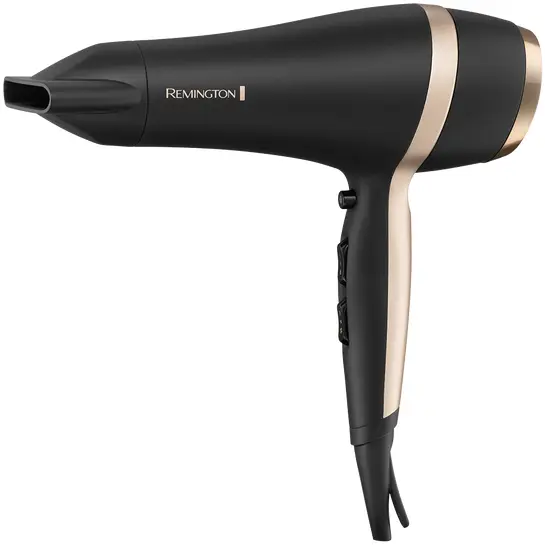 REMINGTON Set Remington D6940GP: Uscator de par 2100W, 2 viteze, 3 trepte temperatura + Perie de par, Negru