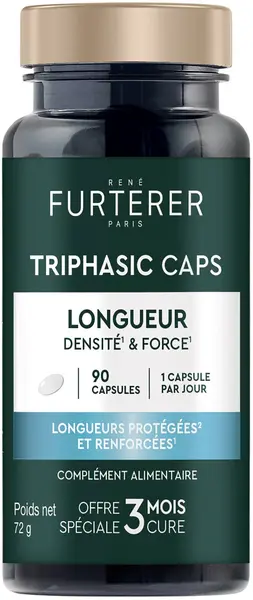 René Furterer Triphasic Supliment pentru creșterea părului, 90 capsule