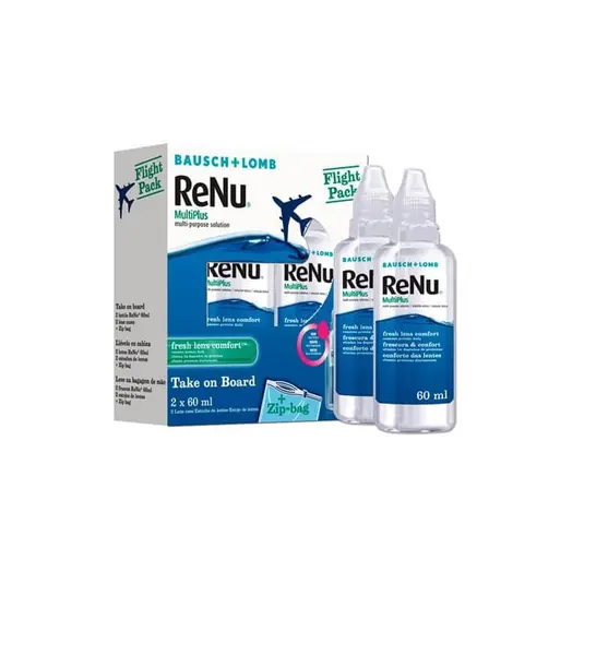 Renu Multi Plus pachet de calatorie 2 flacoane 60 ml