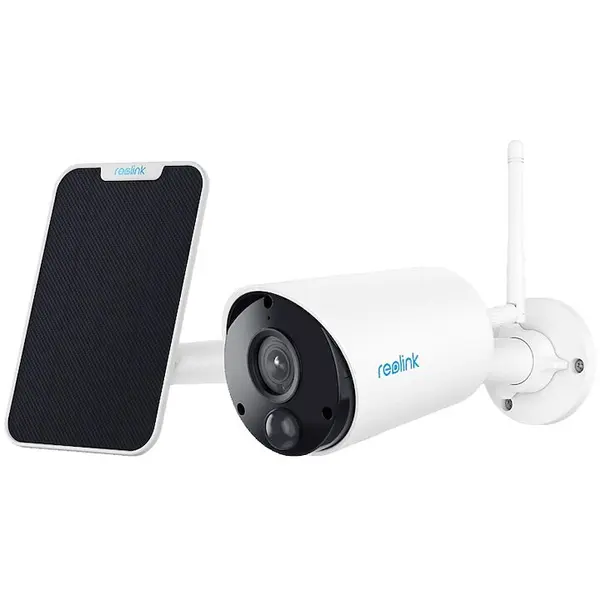 Reolink Camera de supraveghere exterior Reolink Argus B320 cu panou solar, wireless Wi-Fi, Rezolutie 3 MP, Detectie persoane/vehicul, IR la 10 m