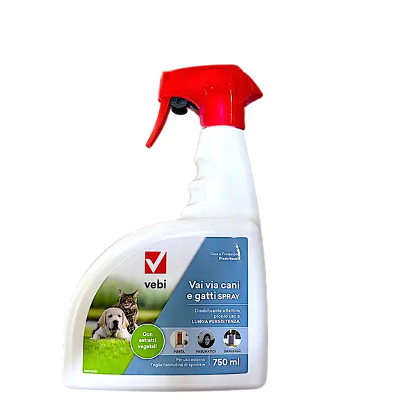 Repelent caini si pisici Vebi Vai Via Cani 750 ml spray - Default Title