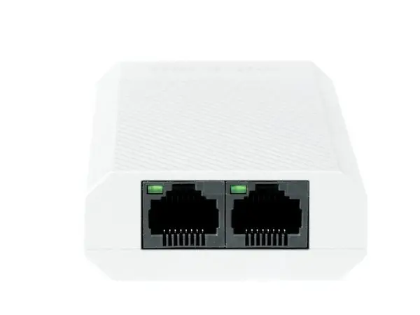 Repetor PoE Hikvision DS-3E0103DP-E/R, 100Mbps, 1 port PoE IN, 2 porturi PoE OUT, 30W, Plug and Play