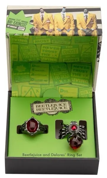 Replică Erik Movies: Beetlejuice - Beetlejuice & Ex-Wife Adjustable Ring Set