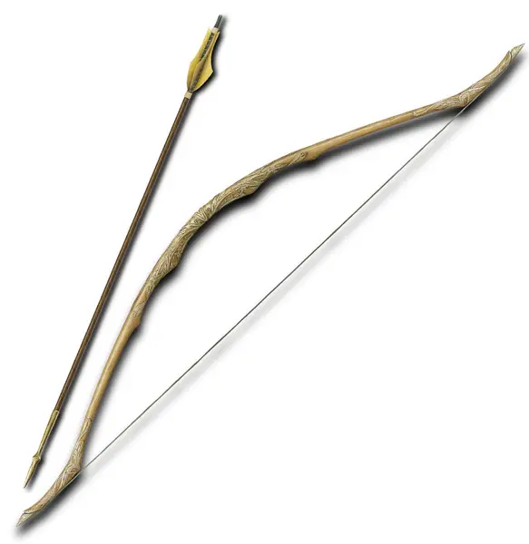 Replică United Cutlery Movies: The Lord of The Rings - Legolas Lothlorien Bow with Arrow, 97 cm