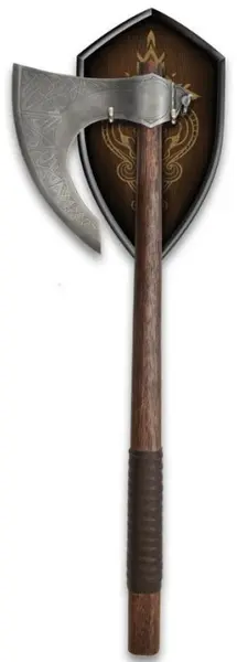 Replică United Cutlery Movies: The Lord of The Rings - War Axe Roha, 85 cm
