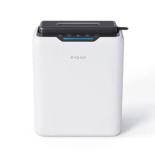 resigilat! dezumidificator aer evoair humixduo, 500ml/24h, 3 moduri functionare, silentios, lumina ambientala, rezerva cu si