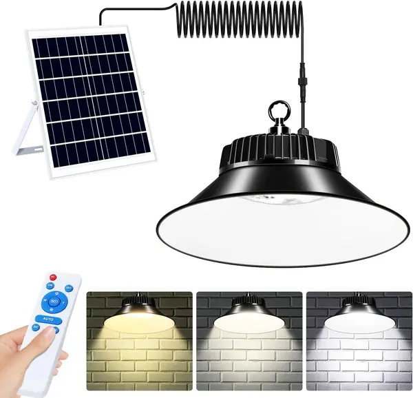 RESIGILAT - Lampa Solara LED 100/150W de Hala cu Panou Solar
