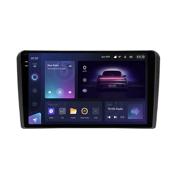 Resigilat - Navigatie Auto Teyes CC3 2K 360°, 6+128GB 9.5" QLED Octa-core 1.8Ghz, Android 4G Bluetooth 5.1 DSP