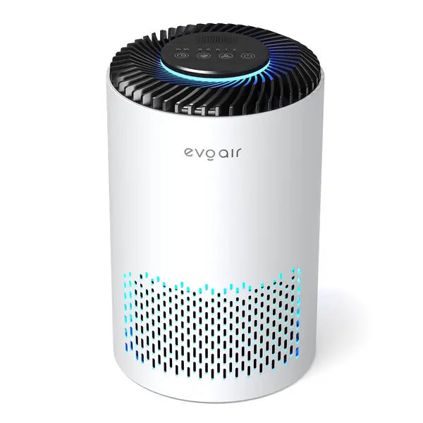 resigilat! purificator de aer evoair zuno, filtru 3 in 1 true hepa, carbon activ, lampa uv, 3 viteze, mod noapte, aromaterapie,