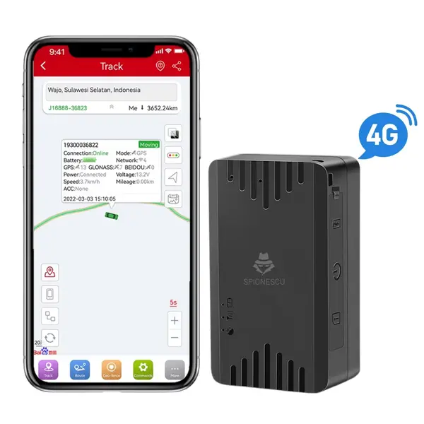 RESIGILAT - Tracker GPS 4G inteligent, localizare in timp real, alerta anti-pierdere, montaj auto, functie istoric traseu, baterie durabila de 5000 mAh, compatibil Android/iOS