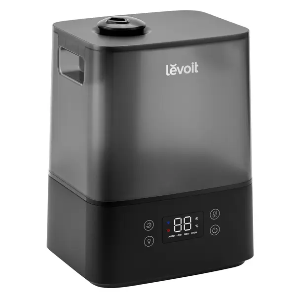 - Resigilat! Umidificator de aer Levoit Classic 300S PRO, Rezervor 6L, Super Silentios, Aplicatie Smart, Senzor Umiditate, Functie AUTO, Aromaterapie, Autonomie 60 ore, Design Black