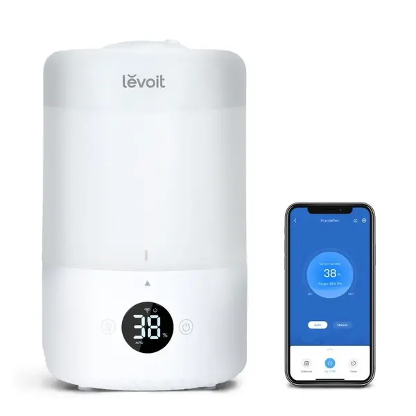 - Resigilat! Umidificator de Aer LEVOIT Dual 200S, SMART, WI-FI Ultrasonic, Rezervor 3l, Silentios, Aromaterapie, Functie AUTO, Autonomie 25 Ore
