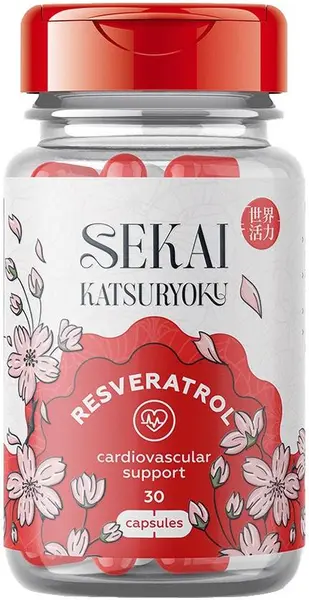 Resveratrol, 30 capsule, Sekai Katsuryoku