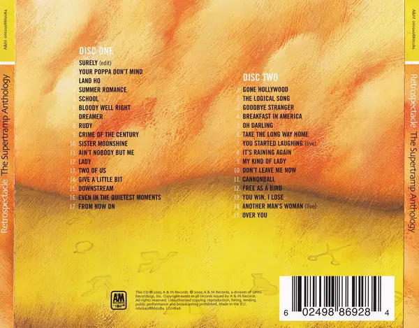 Retrospectable - The Anthology | Supertramp