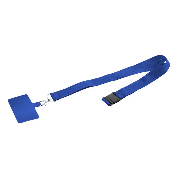 Revent Call lanyard RPET pentru telefon mobil - albastru