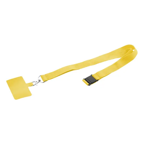 Revent Call lanyard RPET pentru telefon mobil - galben