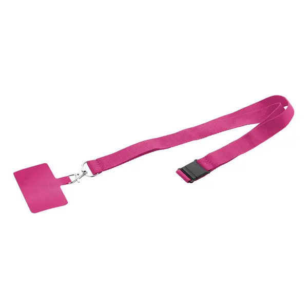 Revent Call lanyard RPET pentru telefon mobil - roz