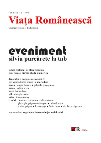 Revista Viața Românească 1/2024