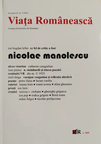 Revista Viața Românească 1/2025