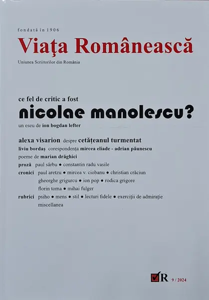 Revista Viața Românească 9/2024